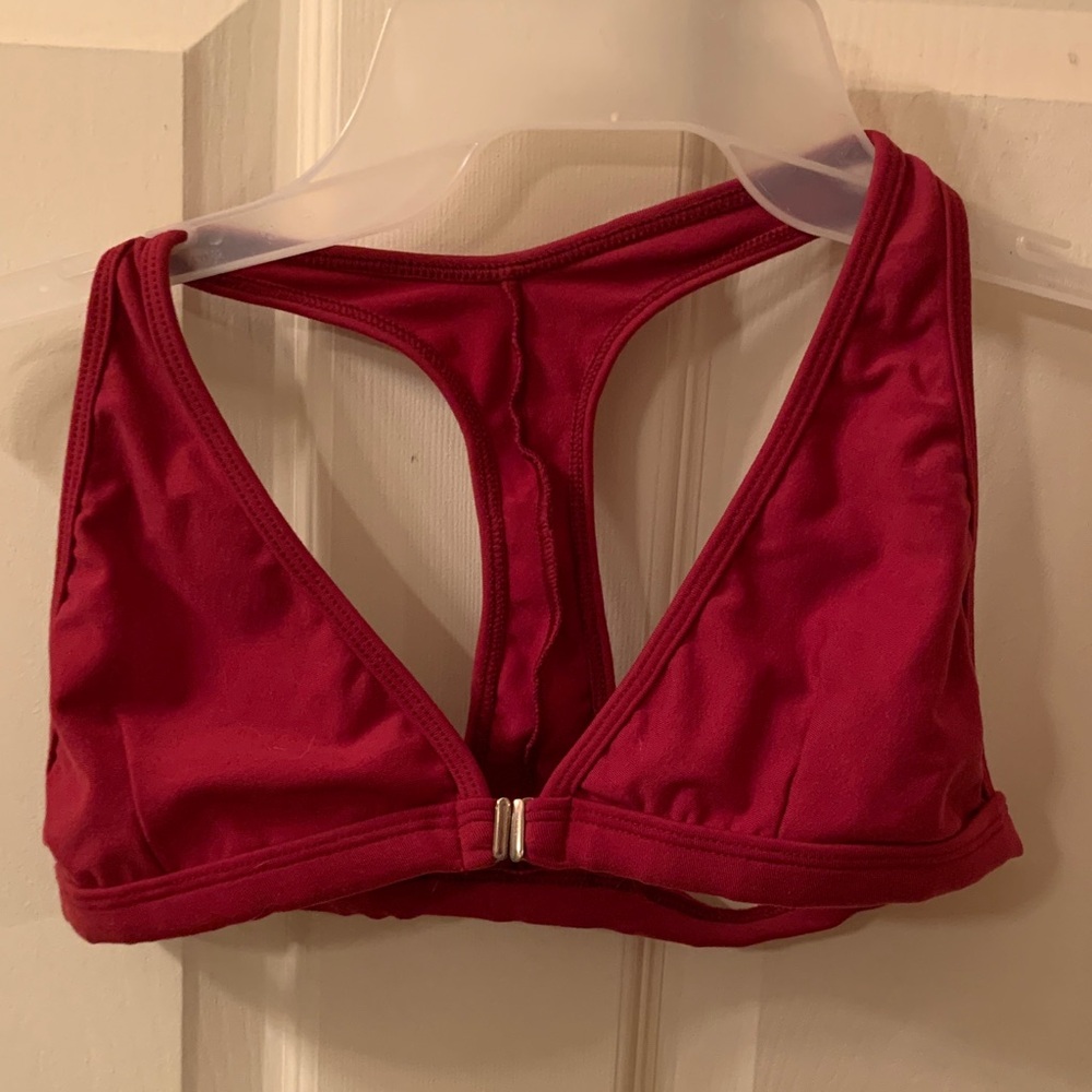 Medium Maroon Bikini Top.